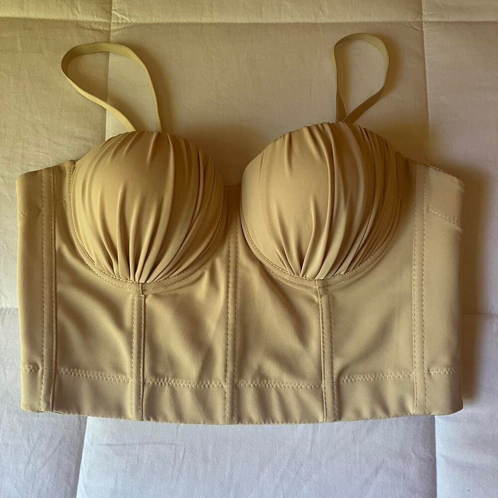 Beige bustier top- Size Medium